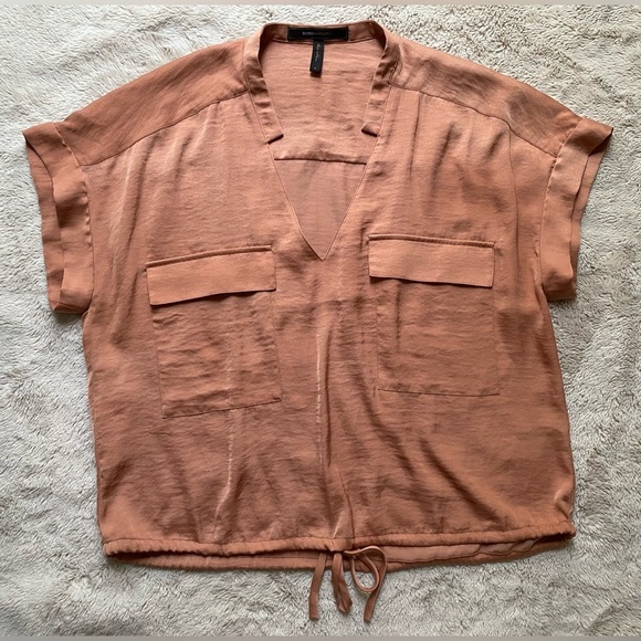 BCBG MaxAzria Silky Utility Blouse - Picture 2 of 7